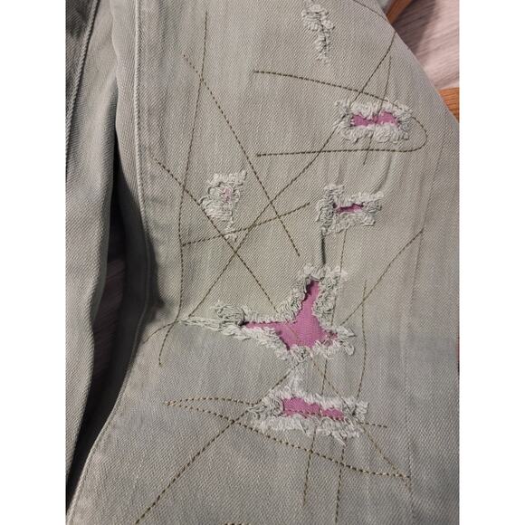 Anthropologie Patches Slim Boyfriend Jeans - New - 27 Waist - Picture 6 of 7